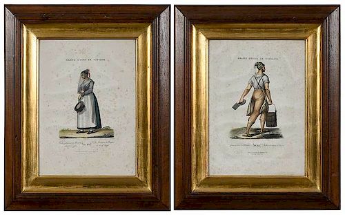 Two Framed French Prints