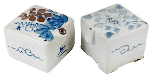 Two Korean Square Water Droppers
