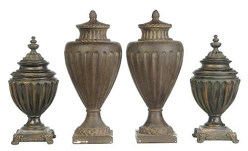 Two Pairs Neoclassical Style Urns