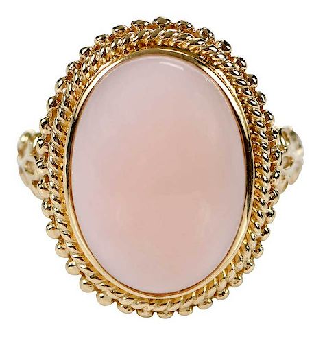 14kt. Pink Opal Ring