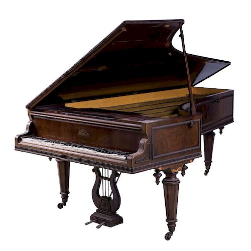 CONCERT GRAND PIANO. FRANCE, 19TH CENTURY. Louis XVI Style. Marked ERARD. With laminated ivory keys. 