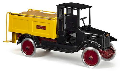 Buddy L pressed steel Ice Delivery truck, 26'' l