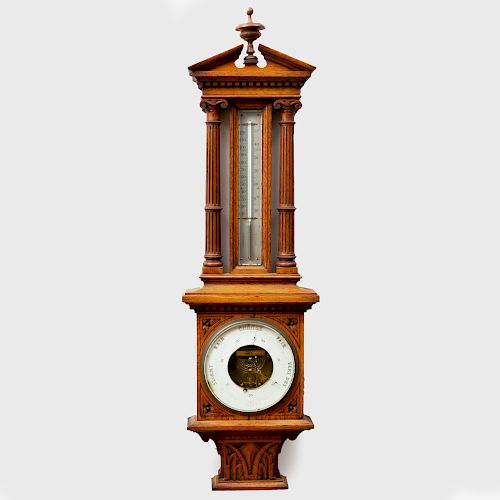Continental Oak Barometer