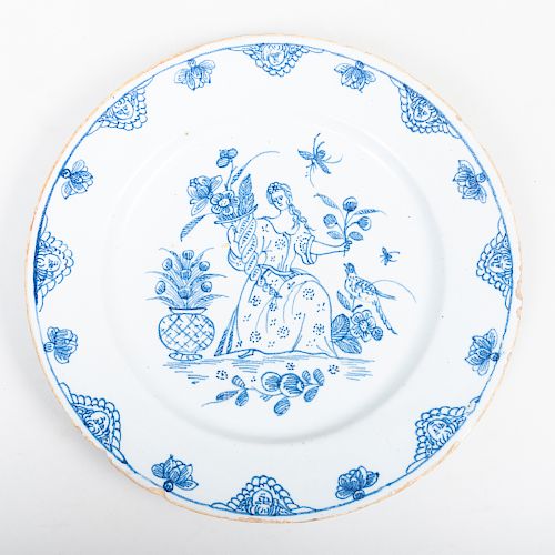 English Delftware Plate