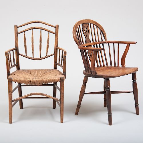 Yew Wood Windsor Chair 