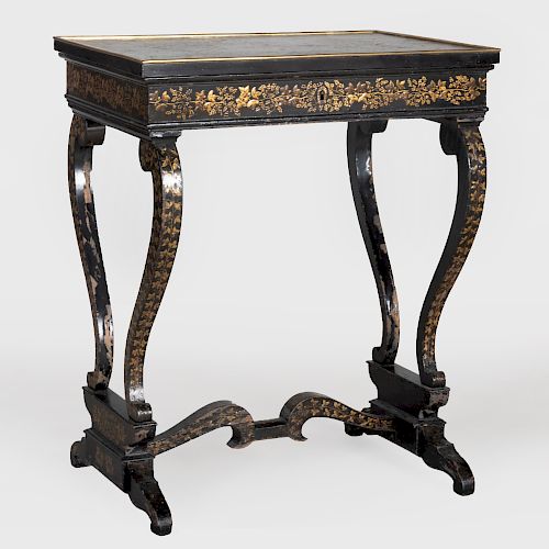Victorian Japanned Work Table