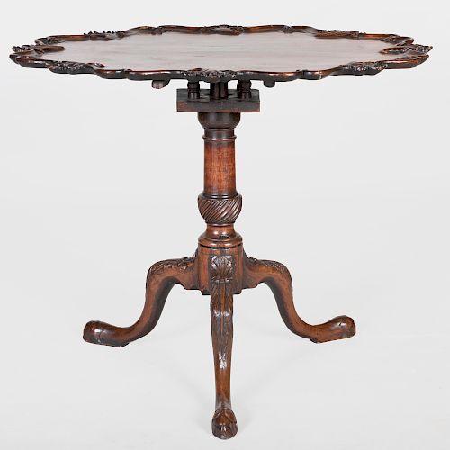 George II Style Mahogany Tilt-Top Tripod Table