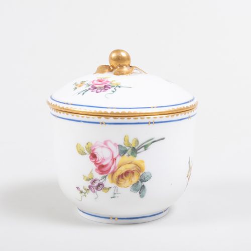 Sèvres Porcelain Sugar Bowl and Cover
