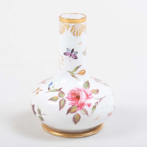 Small English Porcelain Bottle Vase