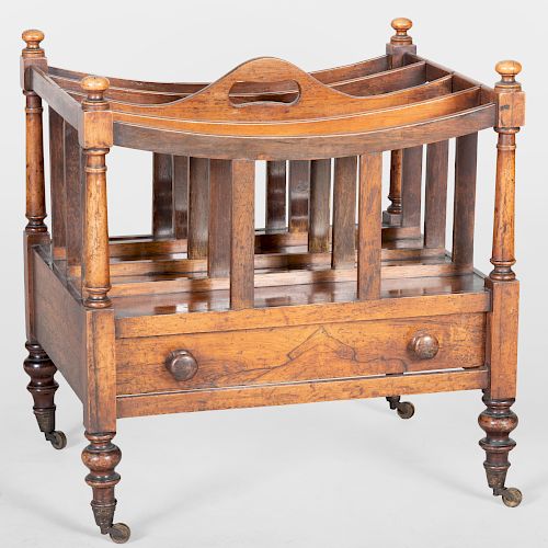George III Style Stained Oak Canterbury