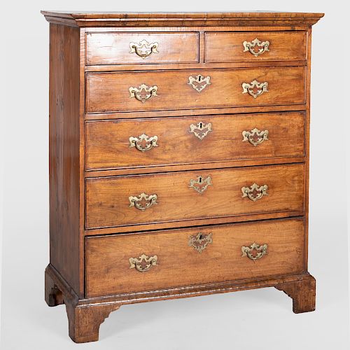 George III Mahogany Tall Chest of Drawers
