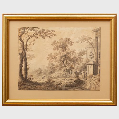 Johann Heinrich Muntz (1727-1798): Landscape with Figures