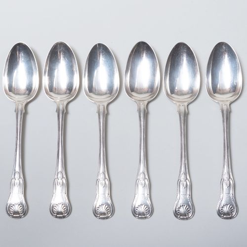 Set of Six George IV Table Spoons