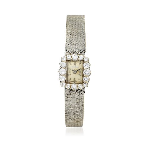 Jaeger LeCoultre Diamond Ladies Watch in 18K White Gold