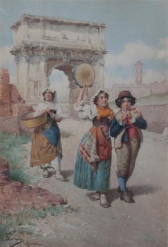 * Francesco Ballesio, (Italian, 1860-1923), Music Makers