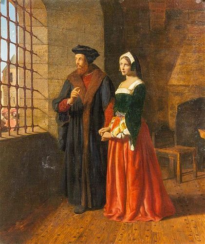 John Rogers Herbert, (British, 1810-1890), Thomas Moore and His Daughter
