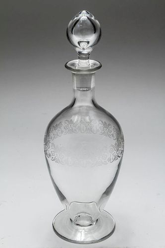Baccarat Etched Crystal Decanter