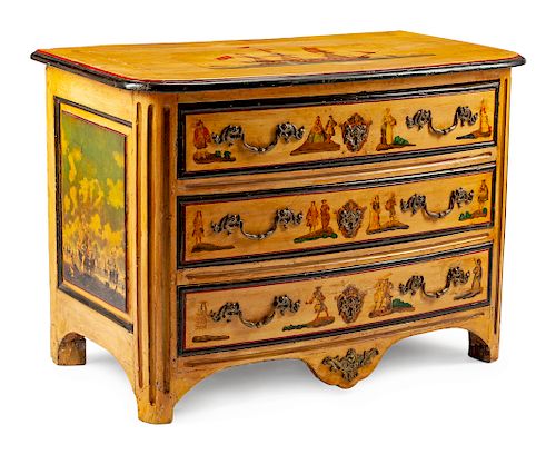 A Louis XV Painted Commode