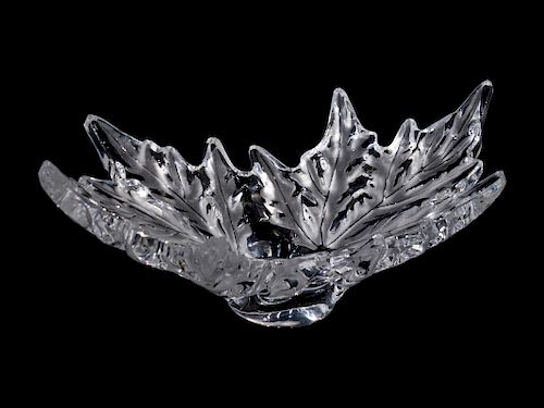 A Lalique Molded Glass Bowl: Champs-Elysees
