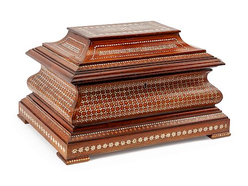 An Anglo-Indian Inlaid Casket