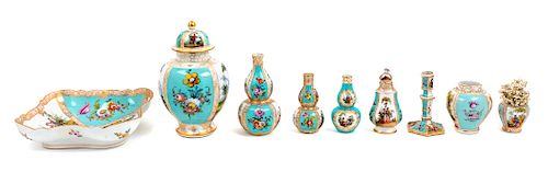 A Collection of Meissen and Other German Porcelain Articles