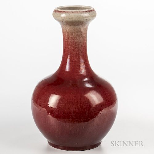 Large Flambe-glazed Vase