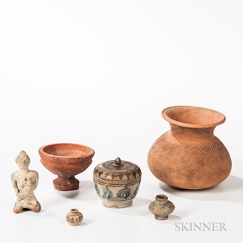 Six Pottery Items