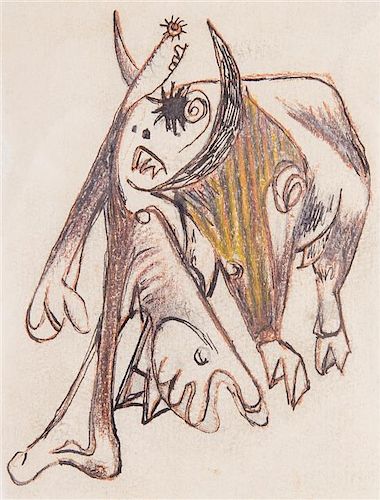 * Jackson Pollock, (American, 1912-1956), Number 62, c. 1939-40