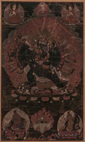 Thangka Depicting Vajrabhairava