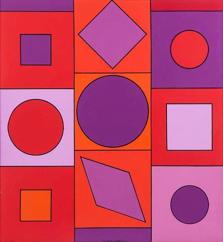 Victor Vasarely, (French/Hungarian, 1906-1997), MYSORE, 1966-92