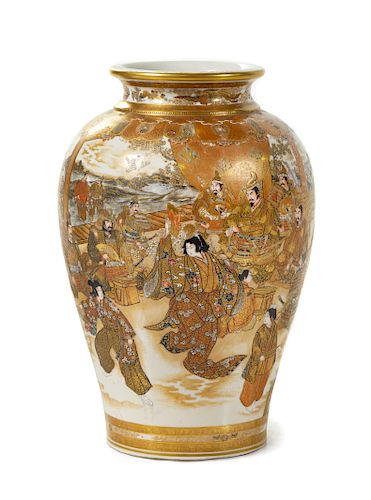 A Japanese Satsuma Vase
Height 12 in., 30 cm.