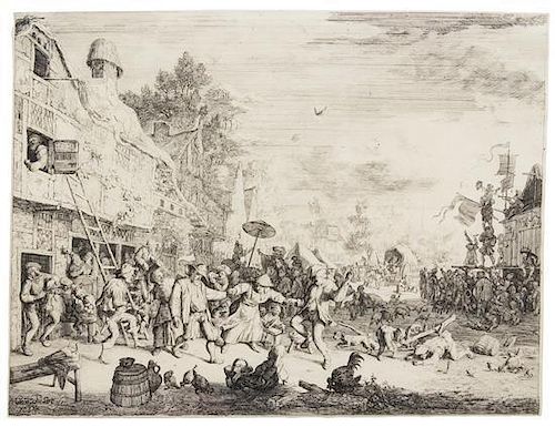 * Cornelis Dusart, (Dutch, 1660-1704), The Large Village Fair, 1685