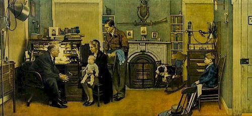* Norman Rockwell, (American, 1894-1978), The Family Doctor