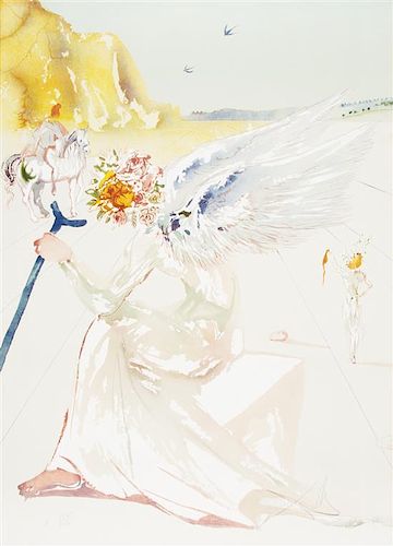 Salvador Dali, (Spanish, 1904-1989), Return of Ulysses and Helen of Troy, (two works from Hommage a Homere)