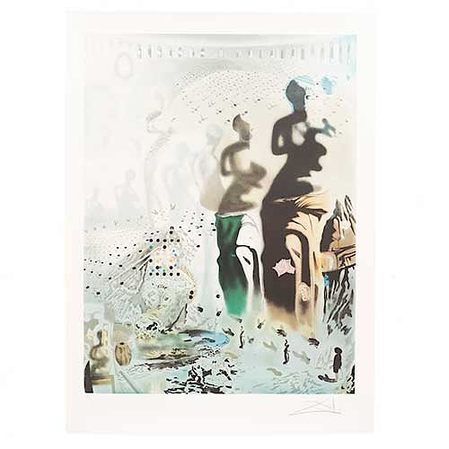 Salvador Dalí. "El torero alucinónego". Firmado a lápiz. Siglo XX. Litografía 34/300. Sin enmarcar. Dimensiones: 75 x 56 cm.
