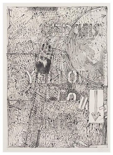 Jasper Johns, (American, b. 1930), Lands End II, 1979