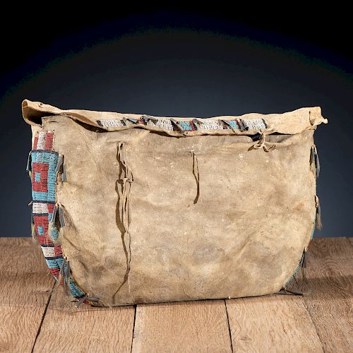 Cheyenne Beaded Hide Possible Bag, From the James B. Scoville Collection
