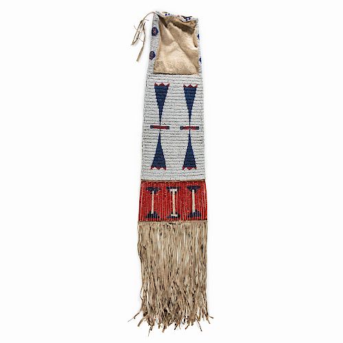 Sioux Beaded and Quilled Tobacco Bag, From the James B. Scoville Collection
