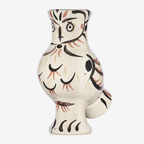 PABLO PICASSO; MADOURA Vase, "Wood Owl…"