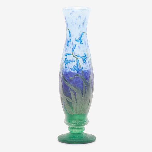 DAUM Fine enameled vase