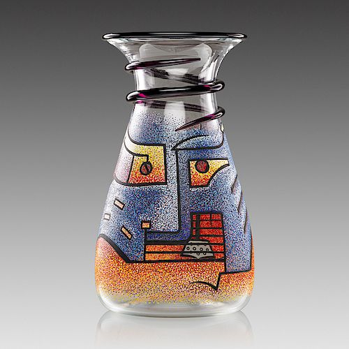 DAN DAILEY Vase from the Mask series
