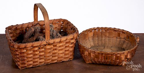 Two splint baskets