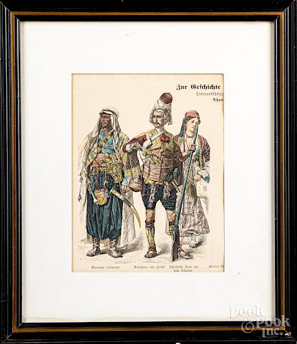 Collection of color lithographs