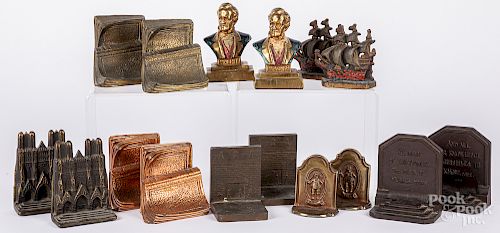 Eight pairs of bookends