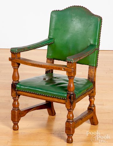 William and Mary birch child's chair