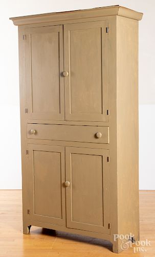 Large painted pine cabinet