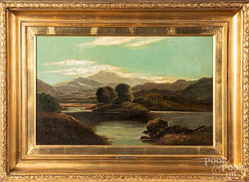 Charles Leslie, oil on canvas landscape