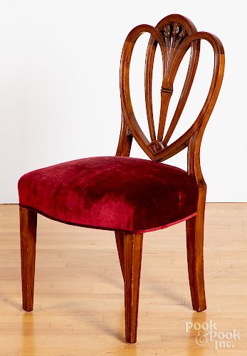 Federal carved mahogany dining chair