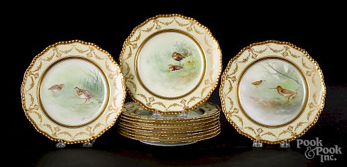 Set of eleven Royal Doulton porcelain plates