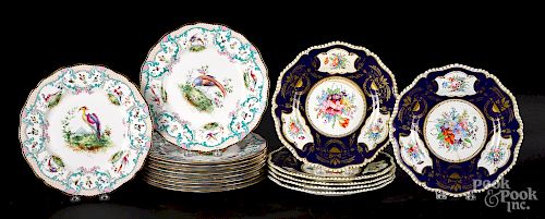 Set of ten Royal Doulton porcelain plates, etc.